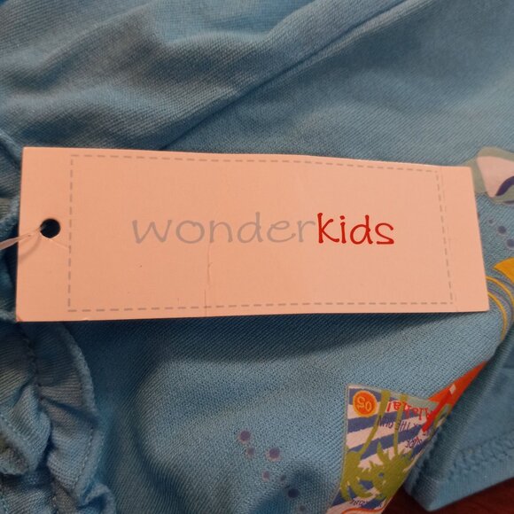 WonderKids Size 18 Months Infant Baby Girls Blue One Piece Swim Bathing suit NEW - Picture 5 of 5